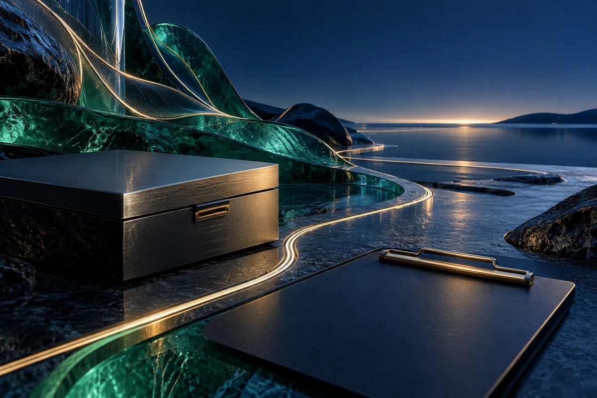 Quiet luminous horizon with closed local archive forms